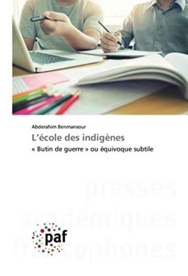 L¿école des indigènes
