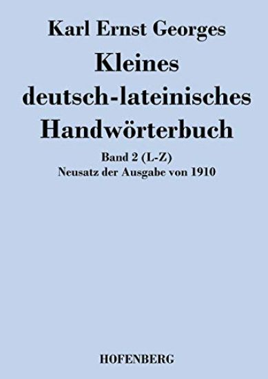 Kleines deutsch-lateinisches Handwörterbuch