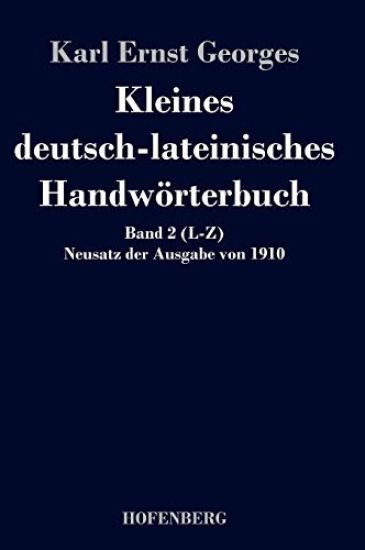 Kleines deutsch-lateinisches Handwörterbuch