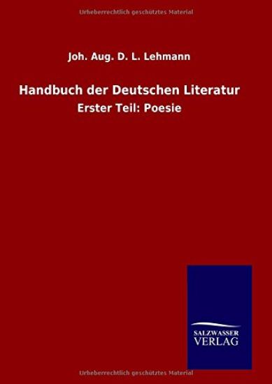 Handbuch der Deutschen Literatur