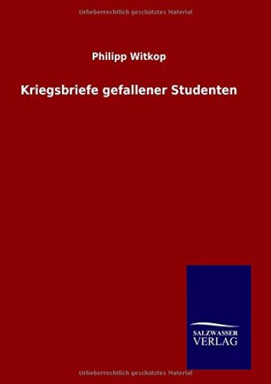 Kriegsbriefe gefallener Studenten