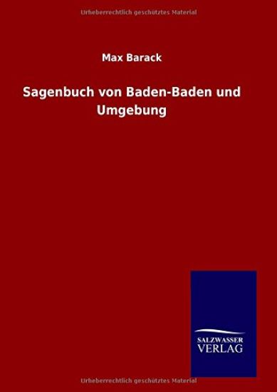 Sagenbuch von Baden-Baden und Umgebung