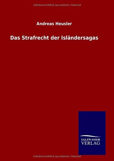 Das Strafrecht der Isländersagas