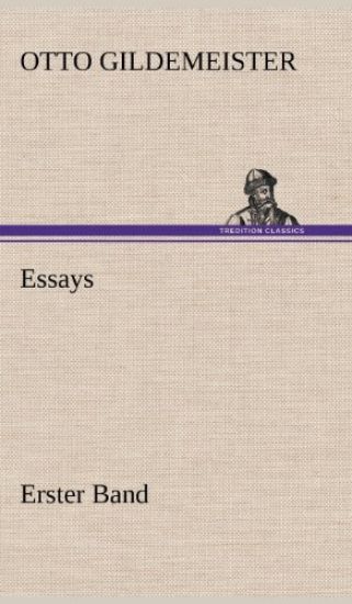 Essays - Erster Band