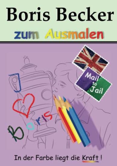 Boris Becker zum Ausmalen
