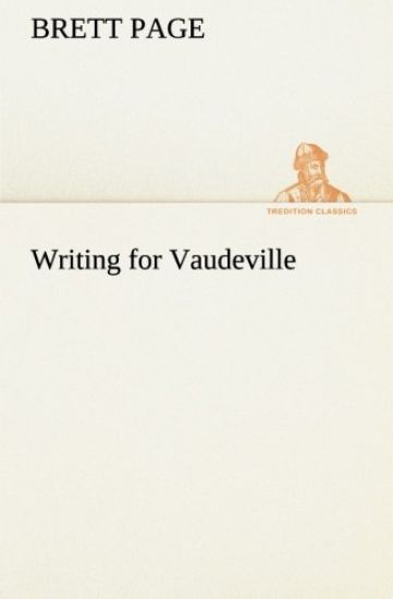 Writing for Vaudeville