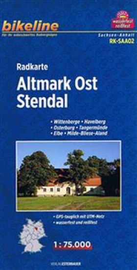Altmark East Stendal Cycle Map