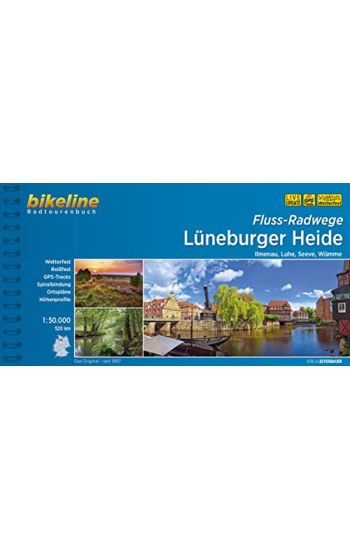 Flussradwege Lüneburger Heide. Ilmenau, Luhe, Seeve, Wümme, 1:50.000, 520 km