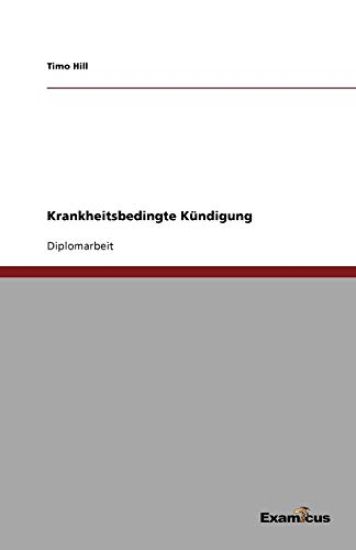 Krankheitsbedingte Kundigung