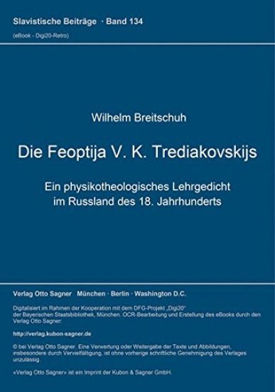 Die Feoptija V. K. Trediakovskijs