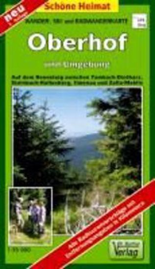 Wander-, Ski- und Radwanderkarte Oberhof, Ilmenau, Zella-Mehlis und Umgebung