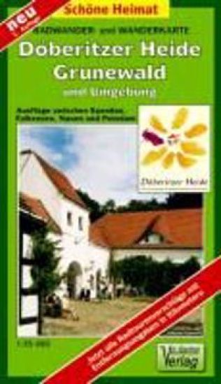 Radwander- und Wanderkarte Döberitzer Heide, Spandau, Grunewald und Umgebung