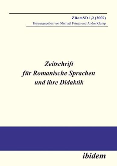 Zeitschrift f?r Romanische Sprachen und ihre Didaktik. Heft 1.2