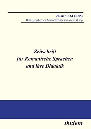 Zeitschrift f?r Romanische Sprachen und ihre Didaktik. Heft 2.1