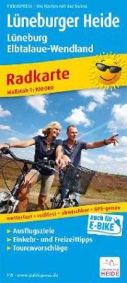 Radwanderkarte Lüneburger Heide
