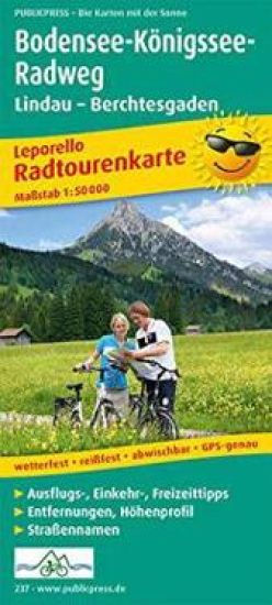 Lake Constance Koenigssee bike path, Lindau-Berchtesgaden (German Edition)