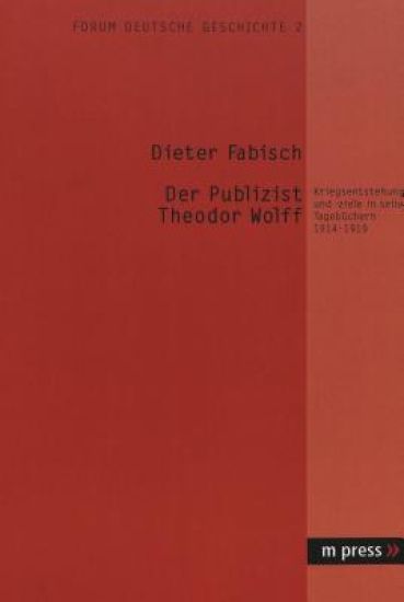 Der Publizist Theodor Wolff