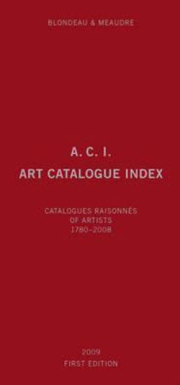 A.C.I., Art Catalogue Index