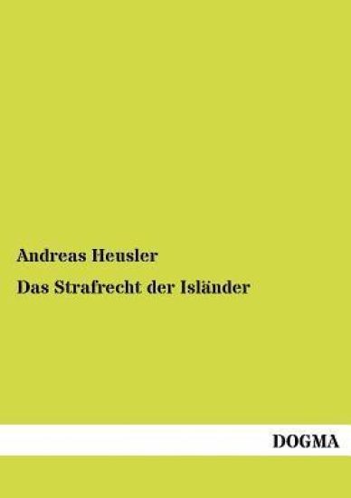 Das Strafrecht der Isländer