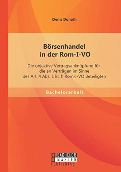 Börsenhandel in der Rom-I-VO