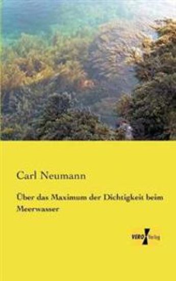 Über das Maximum der Dichtigkeit beim Meerwasser