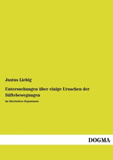 Untersuchungen über einige Ursachen der Säftebewegungen