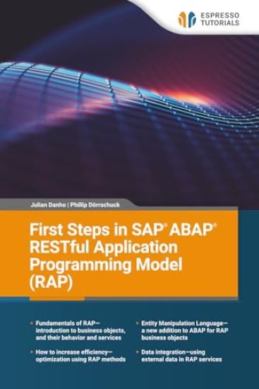 Kansikuva: First Steps in SAP ABAP RESTful Application Programming Model (RAP)