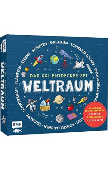 Das XXL-Entdecker-Set - Weltraum: Mit 10 Modellen zum Selberbauen, Sachbuch, Experimenten und cooler Rakete