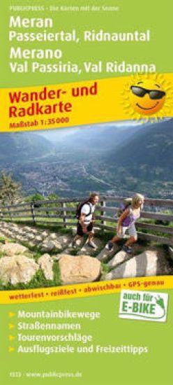 Meran / Passeiertal / Ridnauntal hikebike map