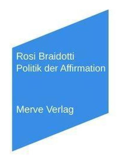 Kansikuva: Politik der Affirmation