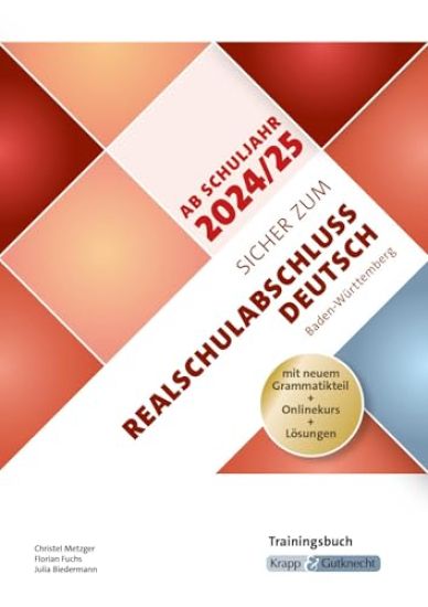 Sicher zum Realschulabschluss Deutsch Baden-Württemberg 2026 - inkl. Lösungen und Download