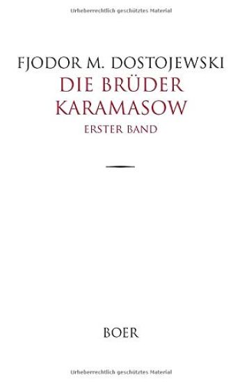 Die Brüder Karamasow Band 1