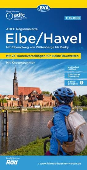 Elbe / Havel cycling map