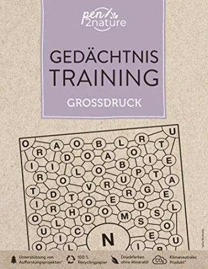 Gedächtnistraining Großdruck. Bunter Rätselmix in Großschrift