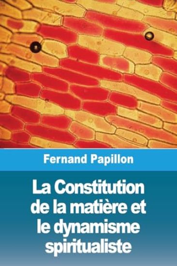 La Constitution de la matière et le dynamisme spiritualiste