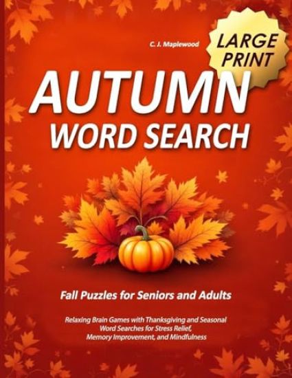 Autumn Word Search Large Print
