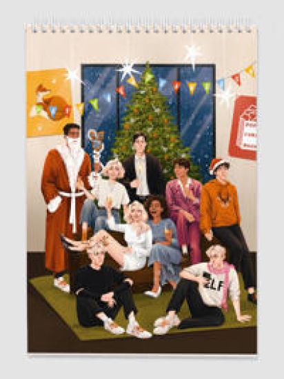 V KLETKU Bloknot "Happy New Tear"