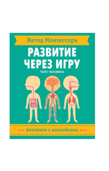 Metod Montessori. Razvitie cherez igru. Telo cheloveka. Aktiviti s naklejkami