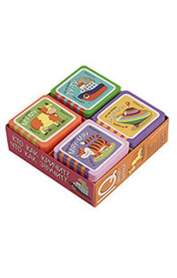 Mini-knizhki EVA.  Kto kak krichit? Chto kak zvuchit? Komplekt 4 knigi