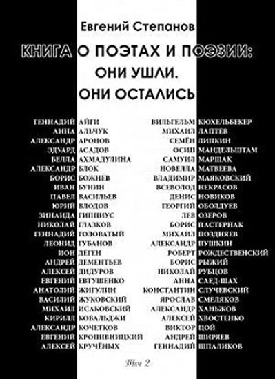 Kniga o poetakh i poezii: Oni ushli. Oni ostalis. T. 2.
