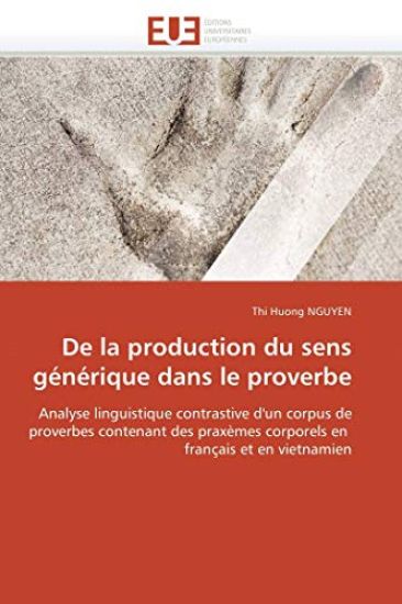 de La Production Du Sens G N Rique Dans Le Proverbe