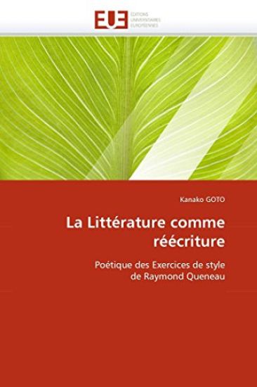 La Litt?rature Comme R??criture