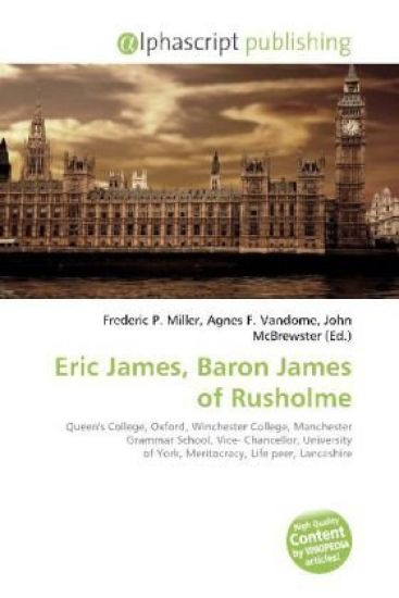 Eric James, Baron James of Rusholme
