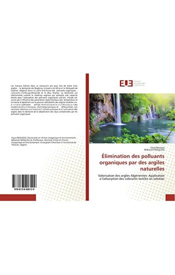 Élimination des polluants organiques par des argiles naturelles