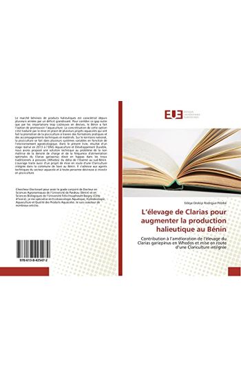 L¿élevage de Clarias pour augmenter la production halieutique au Bénin
