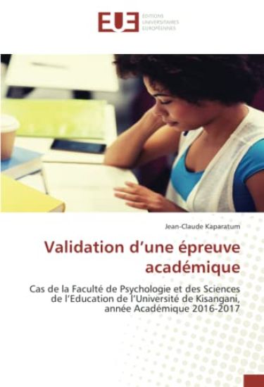 Validation d¿une épreuve académique