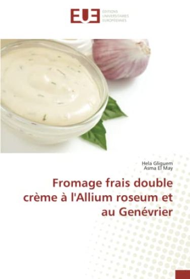 Fromage frais double crème à l'Allium roseum et au Genévrier