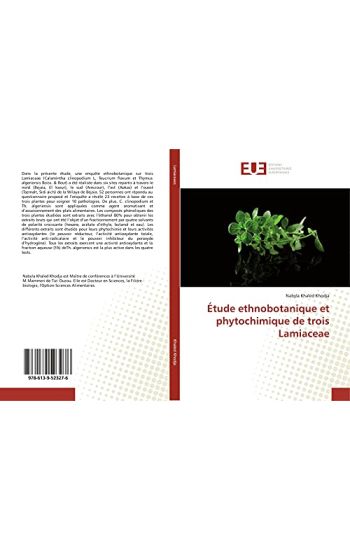 Étude ethnobotanique et phytochimique de trois Lamiaceae