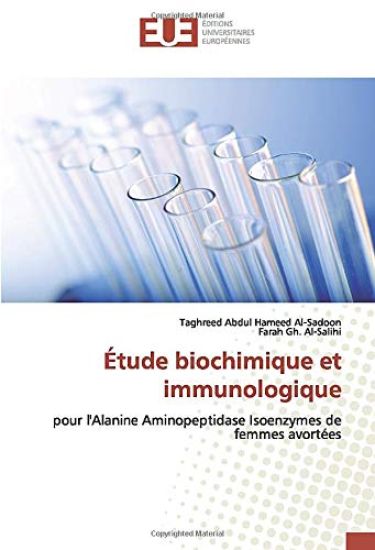 Étude biochimique et immunologique