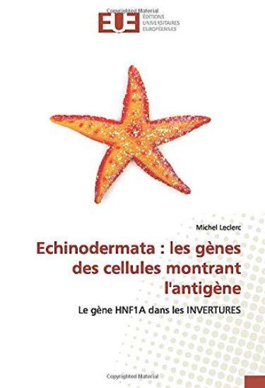 Echinodermata : les gènes des cellules montrant l'antigène
